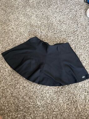 ALO Yoga Black Circle Skater Skirt